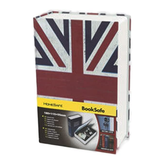 Dictionary Book Safe Security Cash Money Box with key lock - Flag
