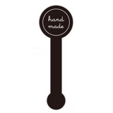 "HANDMADE" Self Adhesive Stickers Black Kraft Paper Label 1000Pcs - Willow