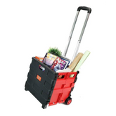 25kg Folding Shopping Trolley Storage Boot Cart Box - SquareDubai