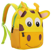 Cute School Bag Kindergarten Backpack Animal Neoprene Multicolor - SquareDubai