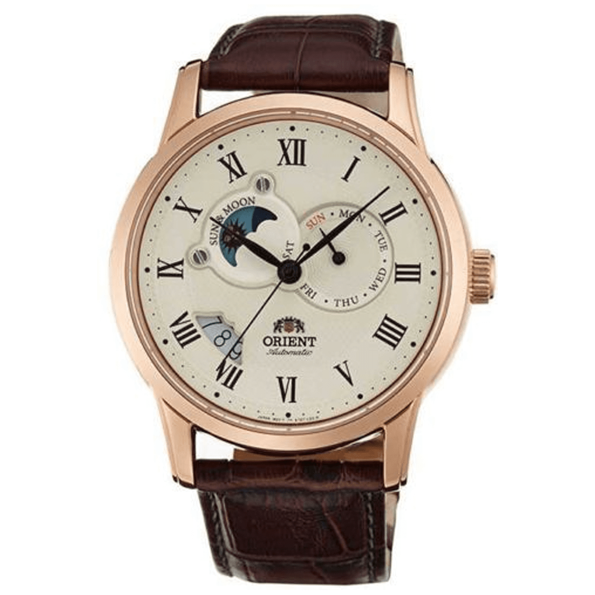 Orient bambino open heart rose gold best sale