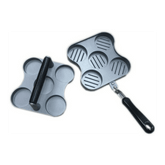 Aluminum Mini Burger Press, 5 Slot Cast - SquareDubai