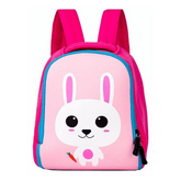 Pink Cute School Bag Kindergarten Backpack Animal Neoprene Multicolor