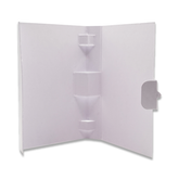 2ml Sample Spray Perfume Bottle Blank Paper Card Holder White (50Pc Set) - Willow