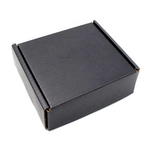 Black Corrugated Kraft Boxes for Ecommerce 15x14x8 Cm – (10Pc Pack)