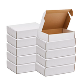 White Bulk Medium Kraft Paper Corrugated Box 24x20x7 Cm (50Pc Pack) - Willow