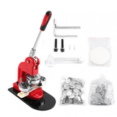 Button Maker Machine Button Badge Maker with 500 Parts for Button Parts