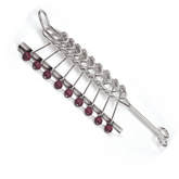 Traditional Brain Teaser Classical Metal Chinese 9 Linked Rings Puzzle