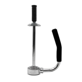 Stretch Film Dispenser for Pallet Wrapping, Silver/Black