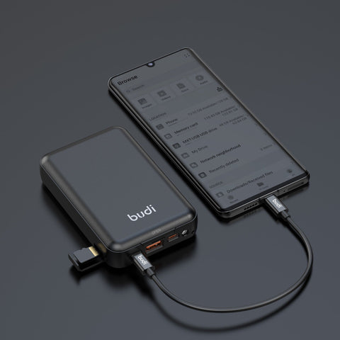 Budi Mini Mobile Power Bank 10000mAh, 20W PD+QC 3.0