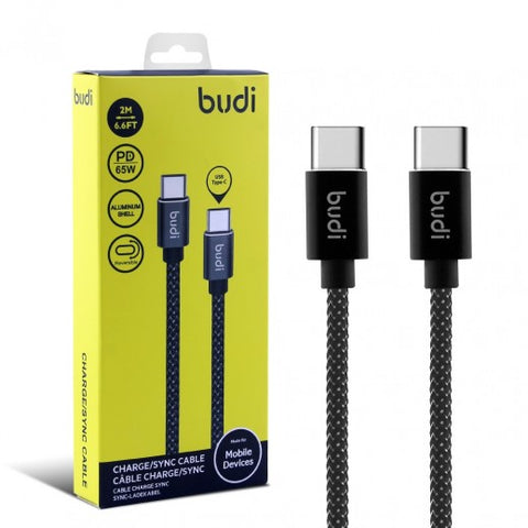 Budi 2m USB-C to USB-C Cable 65W