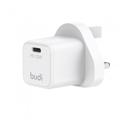 Budi 33W USB-C PD   Mini GaN Wall Charger