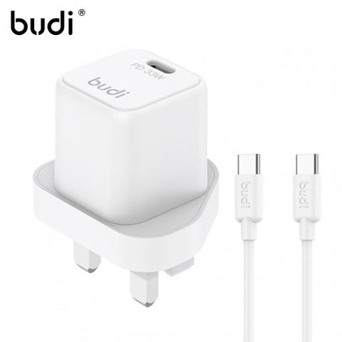 Budi 33W USB-C PD   Mini GaN Wall Charger