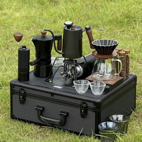 Premium Portable Pour-Over Coffee Maker Set 21Pcs – Complete Travel Brewing Kit