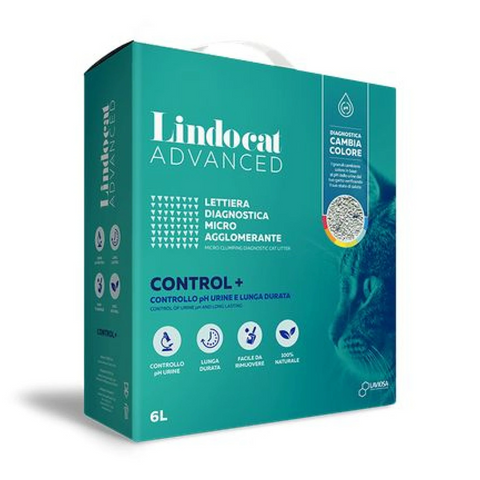 Lindocat Natural Bentonite Advance Control Plus Clumping Cat Litter - 6 l (fragrance free)