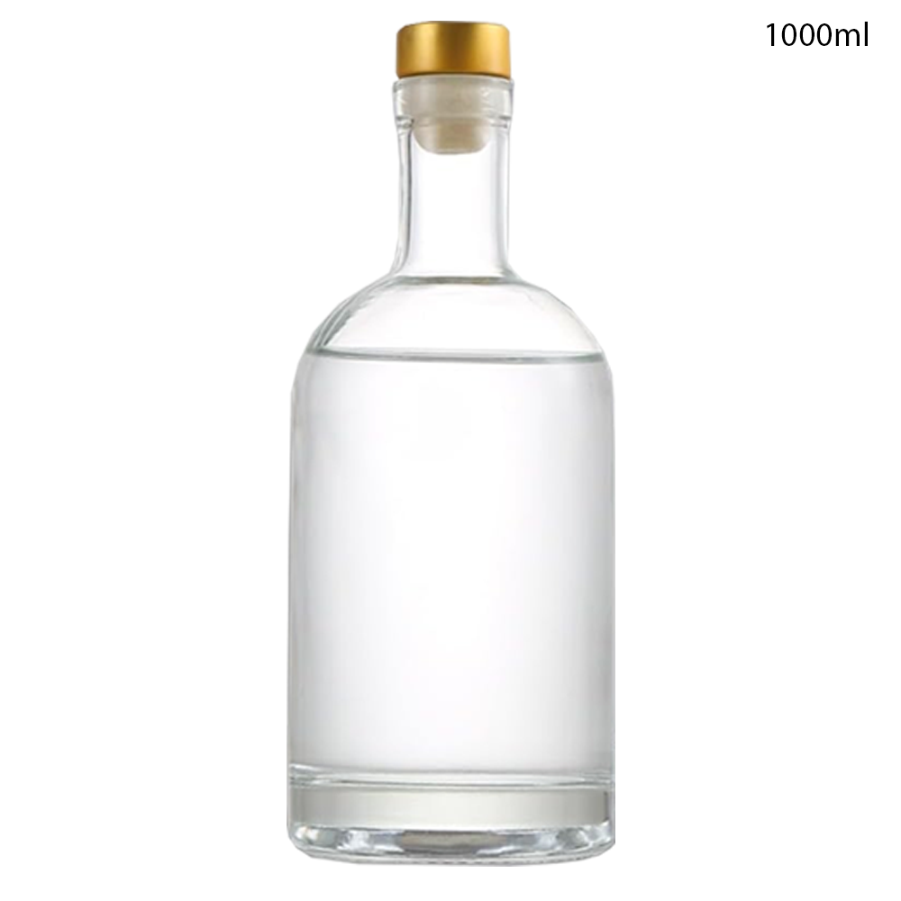 Willow Glass Gin / Juice Bottles with Gold Stopper 200ml (60 Pcs/Ctn)