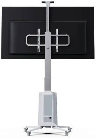 Motorized Versatile Professional Mobile Cart for Extra Large TV Smart Board and Video Conference Room Solution