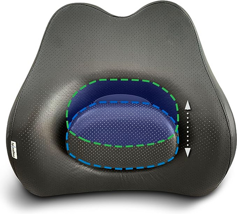 Car Cushion Lumbar Pillow Memory Foam Neck Support Cushion Breathable Car Headrest Lumbar Support Neck Pillow