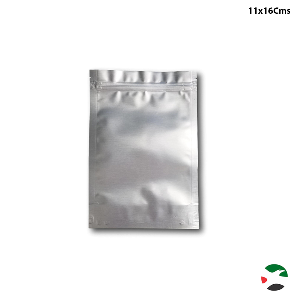 Willow Gusset Zip Seal Mylar® Bags Silver 50Pc Pack