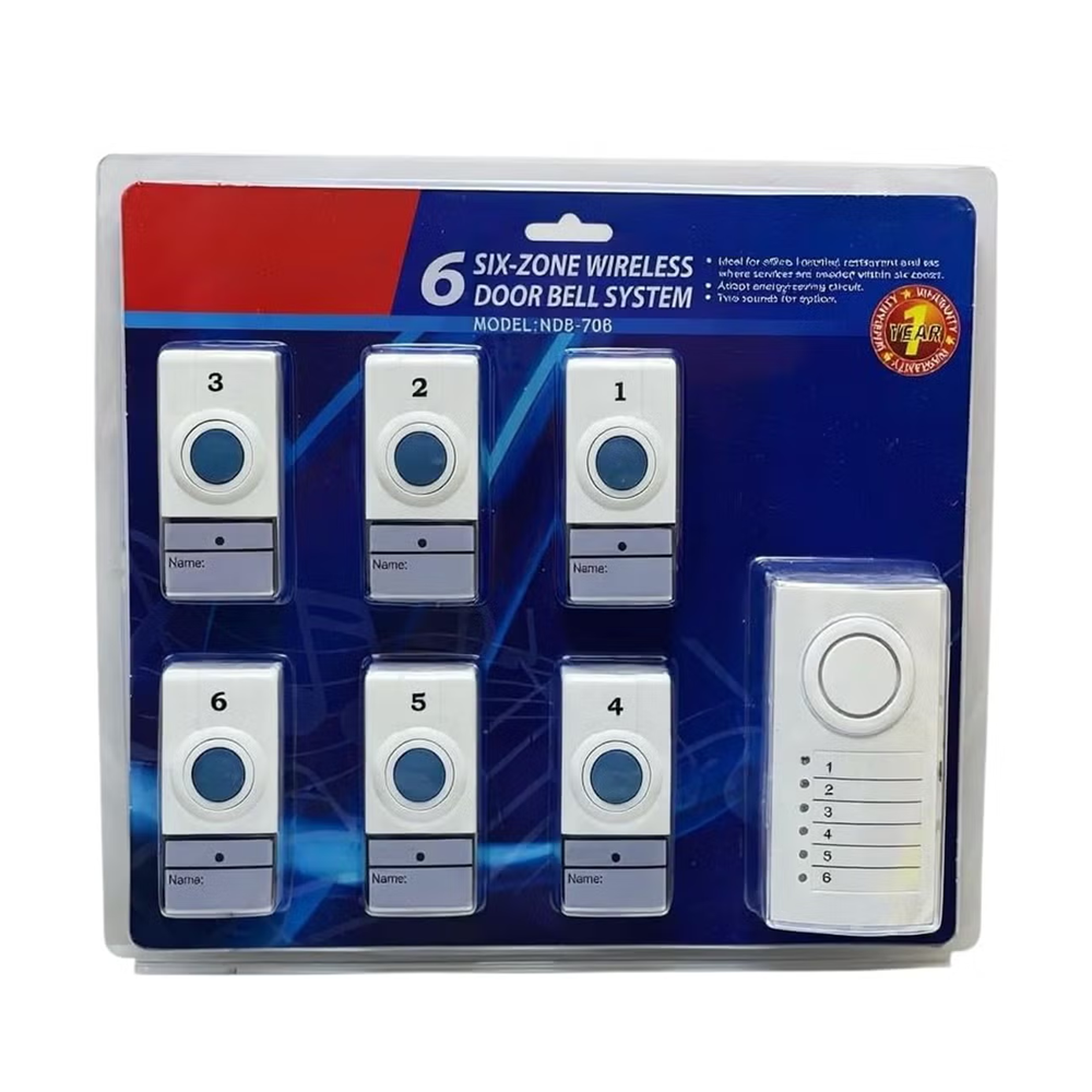 Novex Six Zone Wireless Door Calling Bell System