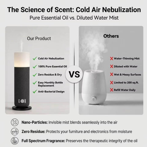 Olmecs 120ML Tower Aroma Diffuser Air Humidifier | Bluetooth Controlled
