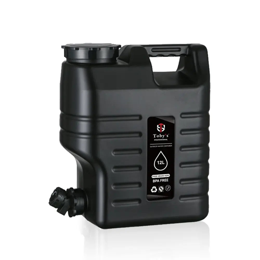 Tobys 12L Water Bucket BPA Free Portable Camping Water Container With Tap