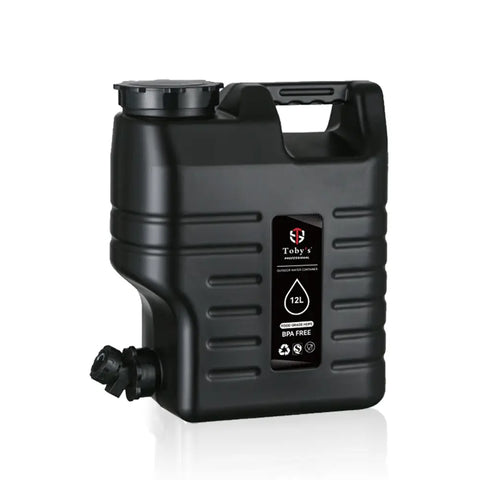 Tobys 12L Water Bucket BPA Free Portable Camping Water Container With Tap
