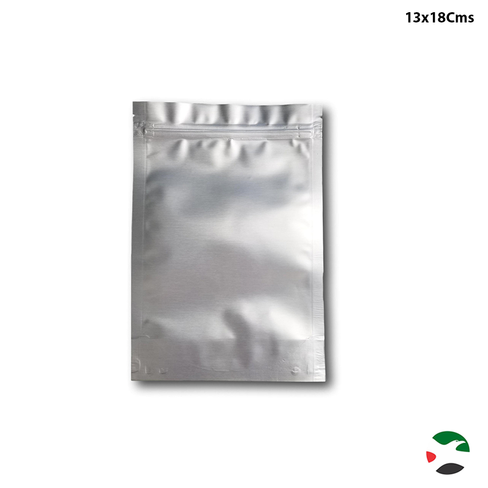 Willow Gusset Zip Seal Mylar® Bags Silver 50Pc Pack