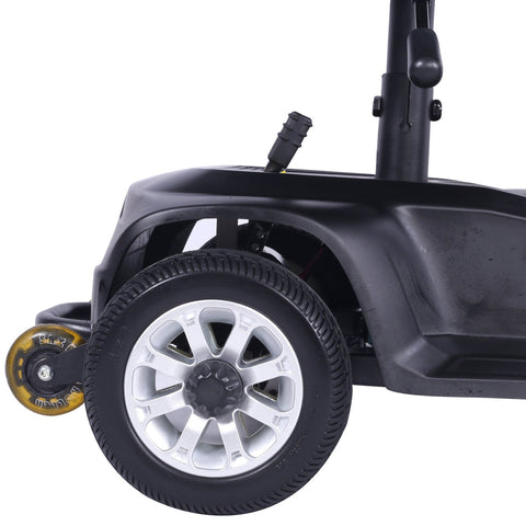 X-02 4 Wheel Electric Scooter Portable Electric Wheelchair Leg Scooter for Adult Seniors, Open Armrest, Swivel Seat