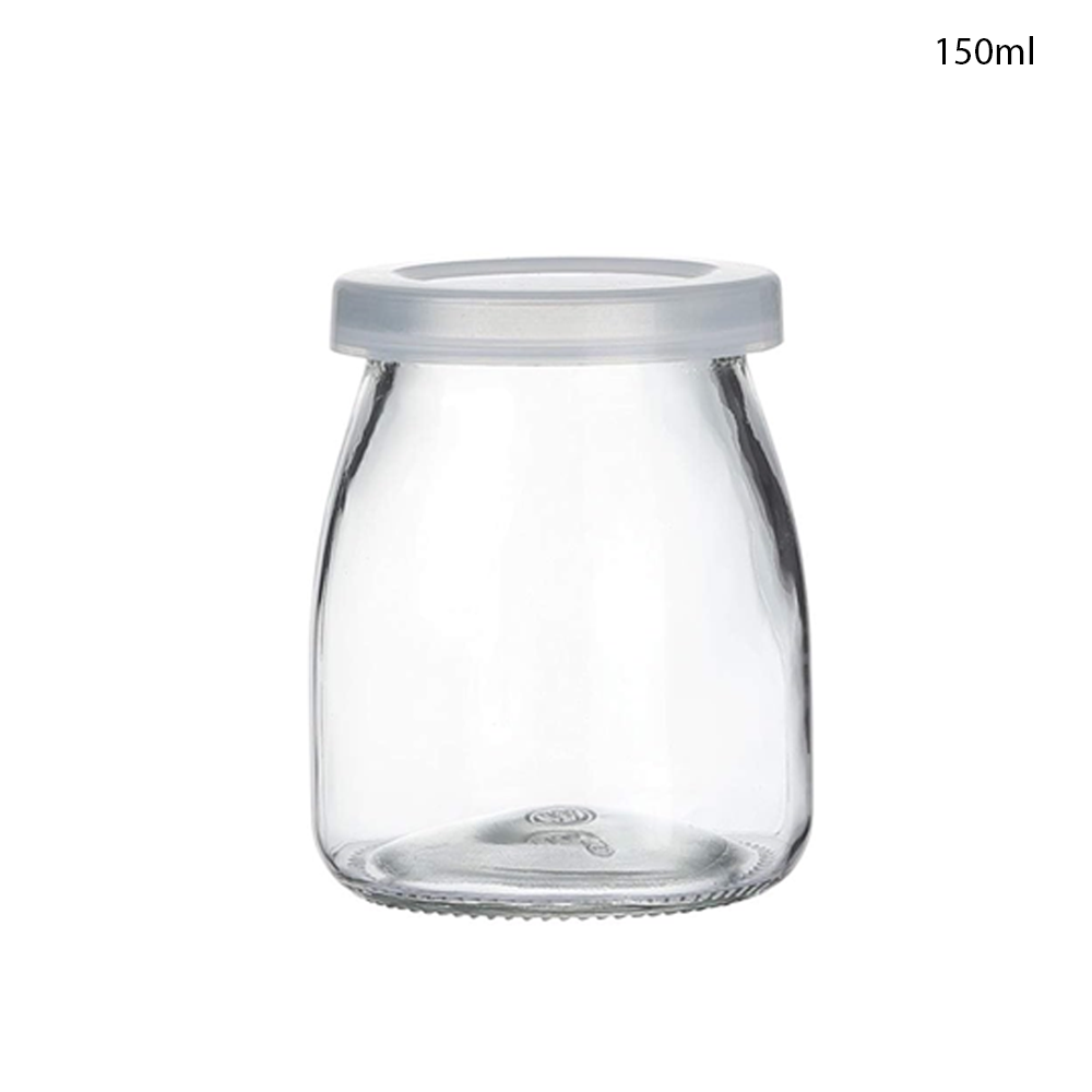 Willow Clear Glass Jars With PE Lids, Glass Yogurt/Pudding/Jam/ Jelly/ Honey Container 150ml (120Pcs/Ctn)