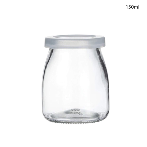 Willow Clear Glass Jars With PE Lids, Glass Yogurt/Pudding/Jam/ Jelly/ Honey Container 100ml (120Pcs/Ctn) (Copy)