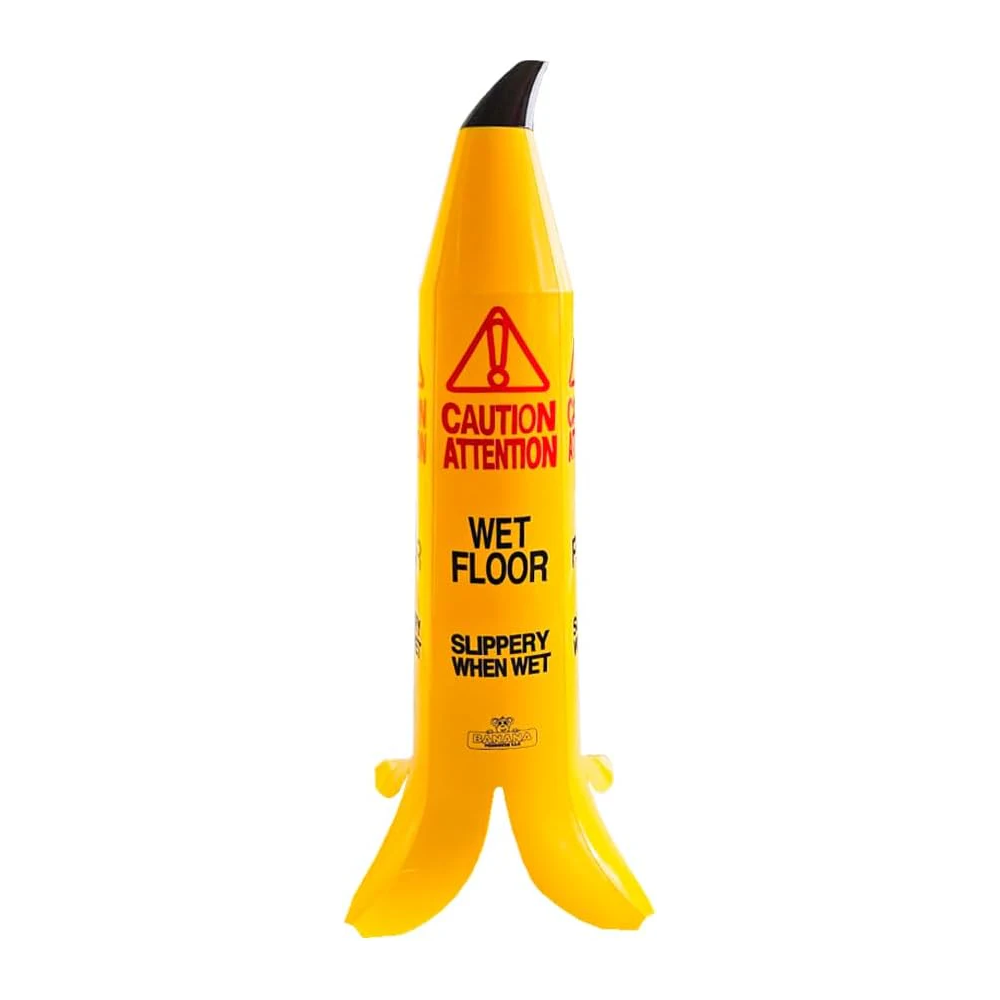 Olmecs Wet Floor Banana Cones -90CM | Banana-Shaped Wet Floor Cone (1)