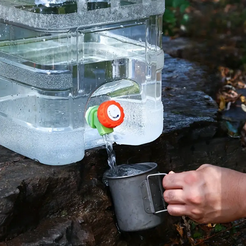 Home Water Storage Container Camping Water Storage Carrier with Faucet