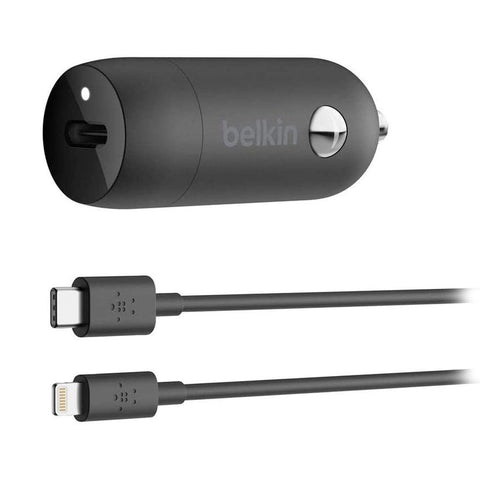 Belkin BOOST↑CHARGE™ 30W Fast Car Charger BL-CC-USBC-A004-30W-CBL-LTG