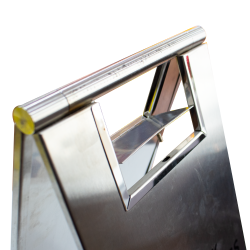 Olmecs Stainless Steel Warning Sign Board for Safety