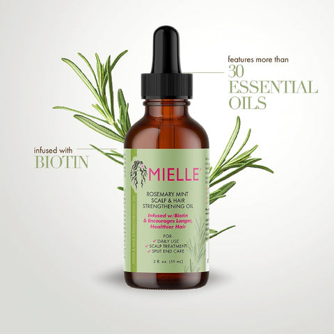Mielle Organics Rosemary Mint Scalp & Hair Strengthen OIl