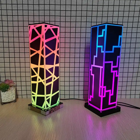 RGB Mood Lighting Cube Standing Night Lamp
