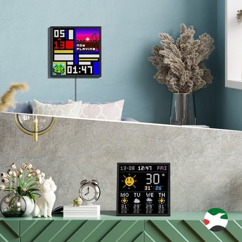 Divoom Pixoo64 64×64 Pixel Art LED Display Social Media Counter