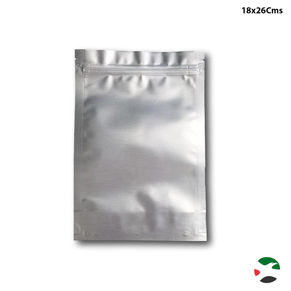 Willow Gusset Zip Seal Mylar® Bags Silver 50Pc Pack