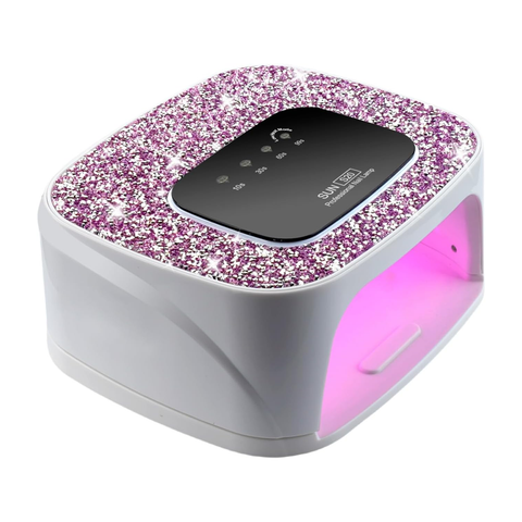 Cordless Nail Lamp 168W Rechargeable UV Light for Gel Nails LED Nail Dryer with 4 Timer