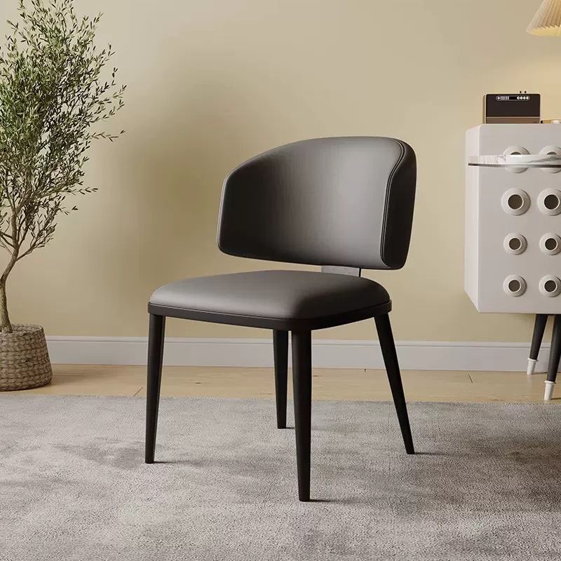 Olmecs Home and  Hotel Restaurant and Office Visitor Chair (grey)