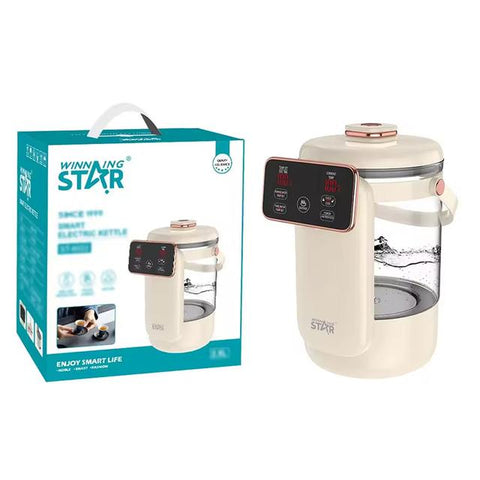 Winning Star Electric Water Heater Portable Led Screen Water Boiler 1350W 2.5L