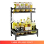 2 LAYER COUNTERTOP SPICE RACK