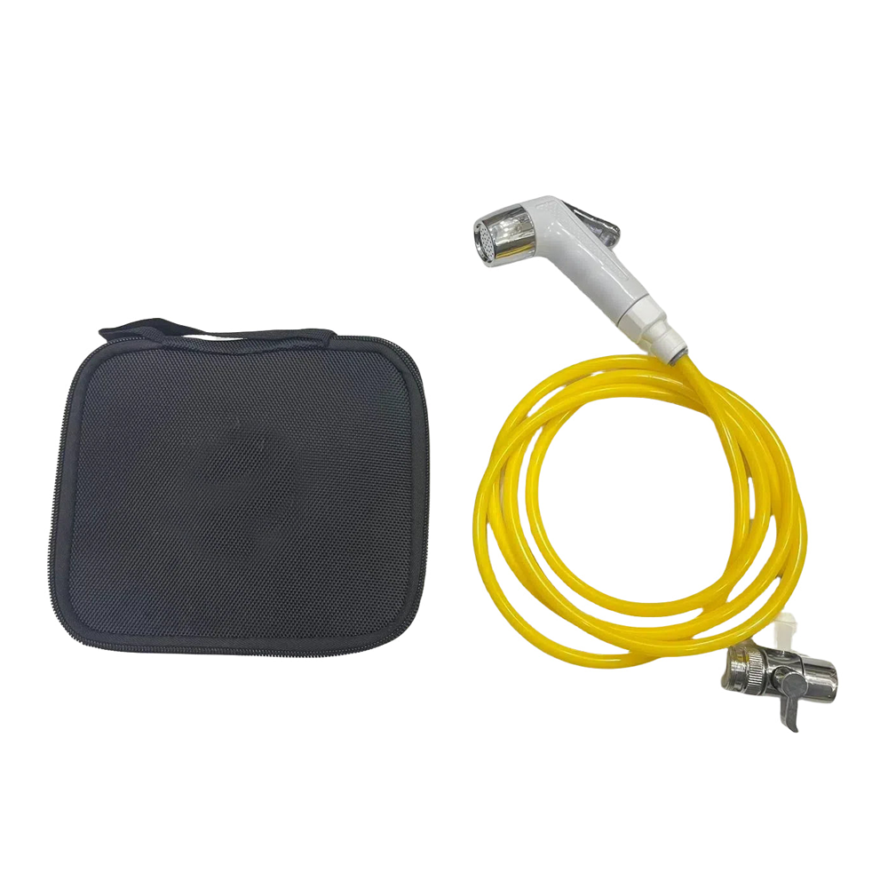 Olmecs Portable Manual Shattaf Toilet Hand Spray Bidet Water Pump With Bag