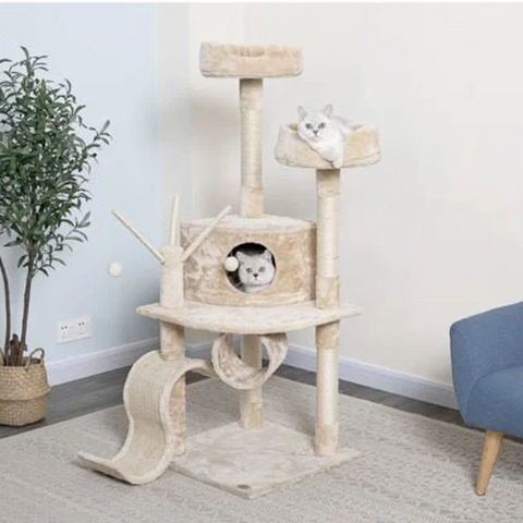 Go pet club 55″ whiskers cat tree for playful cats