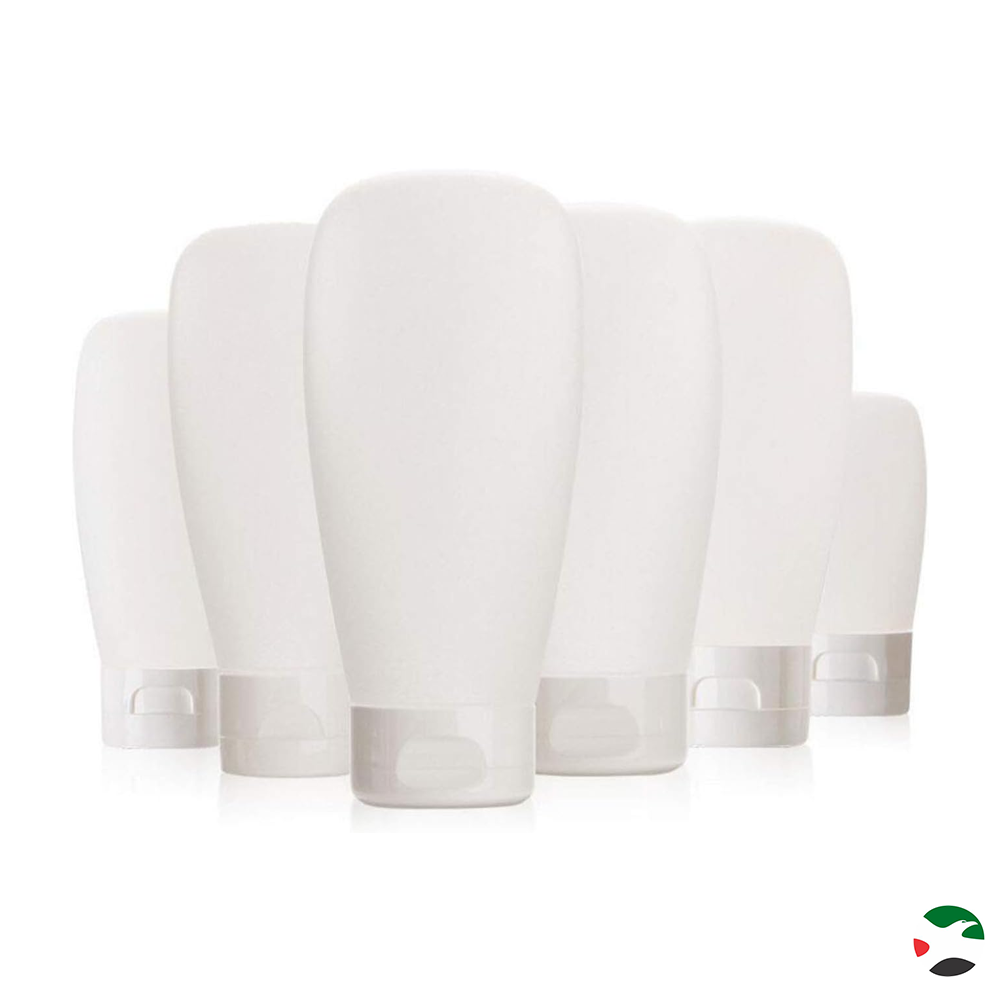 Willow 12Pcs 100ml/3.4oz Clear Plastic Empty Refillable Cosmetic Soft Tubes Squeeze Travel Bottle with Flip Cap