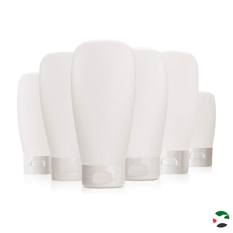 Willow 12Pcs 100ml/3.4oz Clear Plastic Empty Refillable Cosmetic Soft Tubes Squeeze Travel Bottle with Flip Cap
