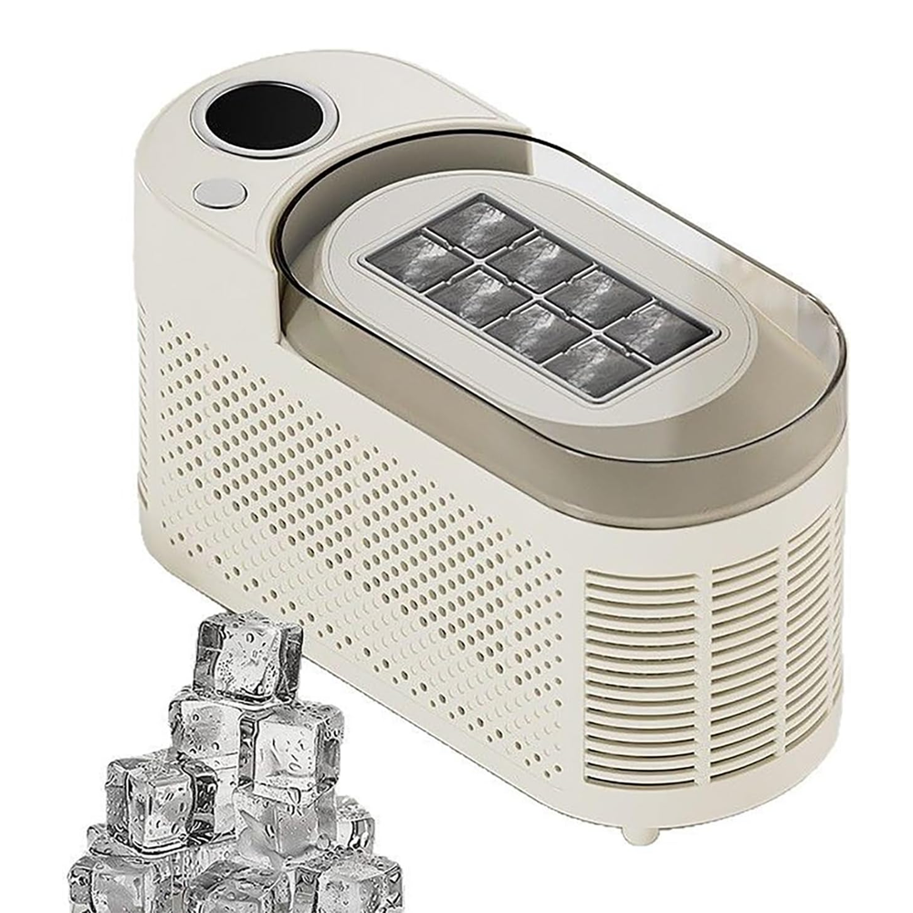 Portable Countertop Ice Maker Machine, 8 Cubes in 10 Mins, Compact Mini Ice Maker for Home/Camping/Car