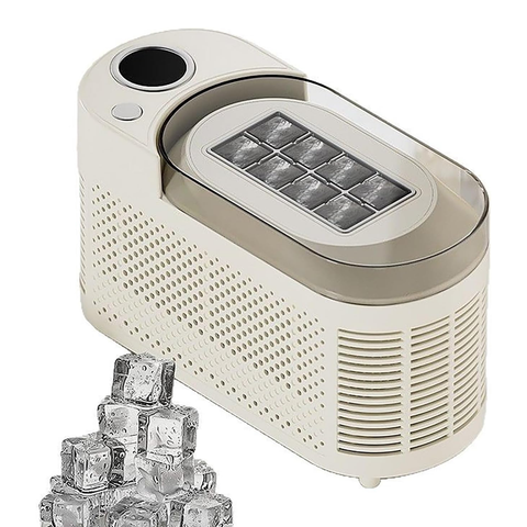 Portable Countertop Ice Maker Machine, 8 Cubes in 10 Mins, Compact Mini Ice Maker for Home/Camping/Car