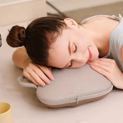 Smart Electric Neck Massage Pillow, 3D Shiatsu Massager, Infrared Physiotherapy, Head and Back, Full Body, Wireless Use for Car and Home